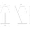 la petite table lamp artemide Andrea Quaglio  Manuela Simonelli dimensions