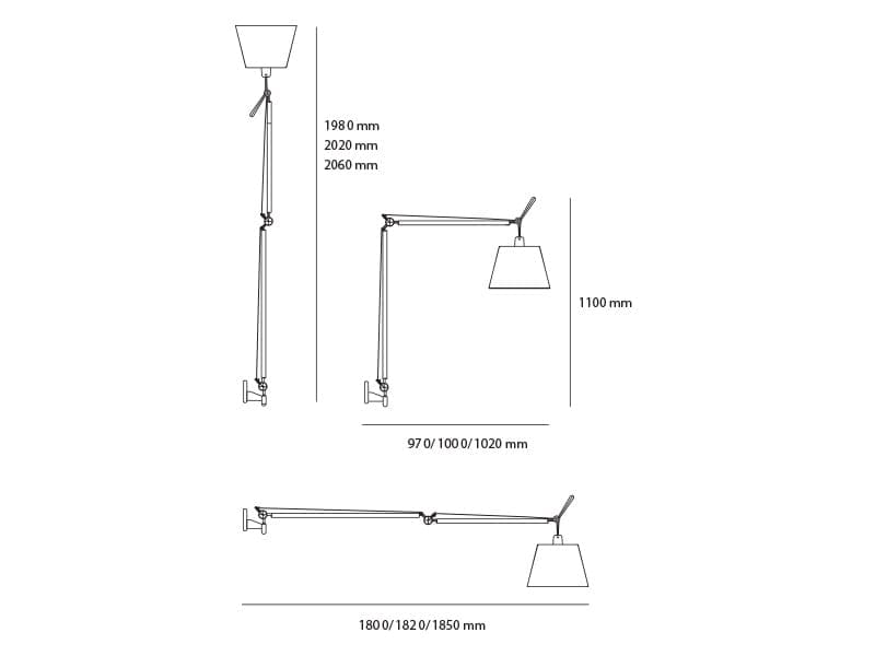 tolomeo mega wall artemide Michele De Lucchi, Giancarlo Fassina
