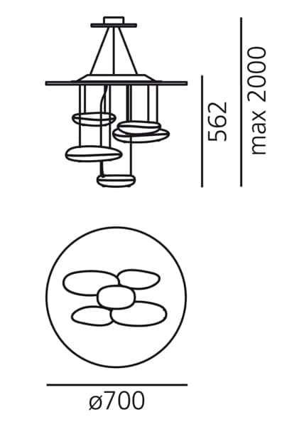 mercury mini artemide lampada a sospensione dimensioni