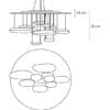 mercury grande artemide lampada a sospensione metallo dimensioni