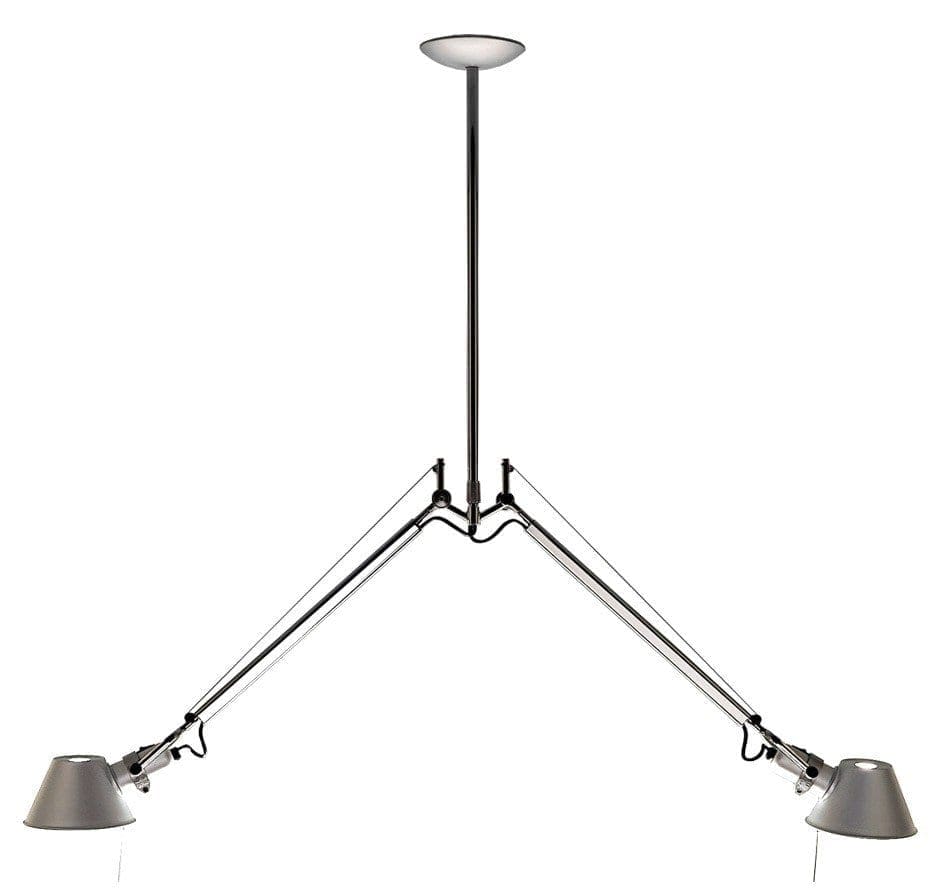 artemide tolomeo due bracci suspension alluminio