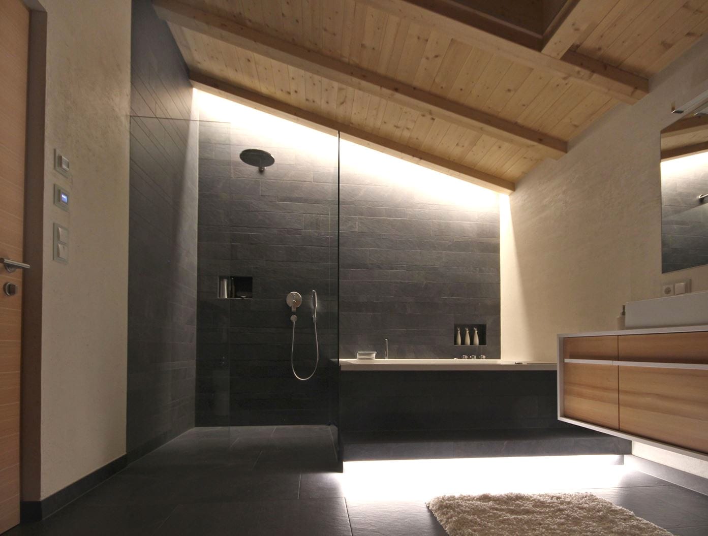 illuminazione soffitto travi a vista