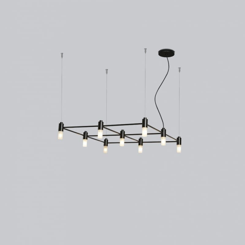 Tooy QUADRANTE  Lampadario - L 63 W 63 H 12 cm - Bianco Sabbia