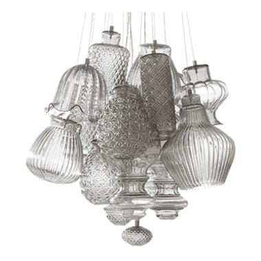 Karman CERAUNAVOLTA composizione 17 elementi - trasparente - D.55 cm