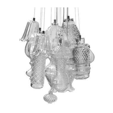 Karman CERAUNAVOLTA composizione 12 elementi - trasparente - D.45 cm