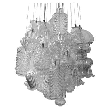 Karman CERAUNAVOLTA composizione 22 elementi -  trasparente - D.60 cm