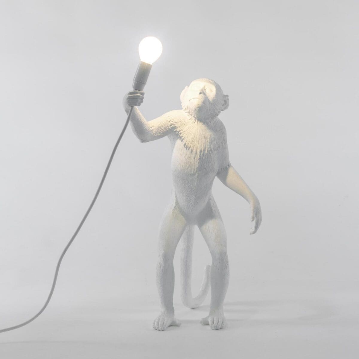 Seletti Monkey Lamp - Standing Outdoor – Bianco
