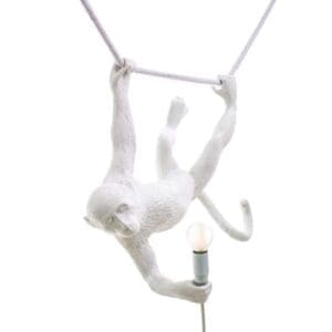 Seletti MONKEY LAMP – swing indoor – white