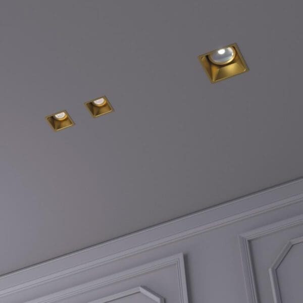 Oty Light BIC B02 5x5 plasterboard 3000K IP54 - brass
