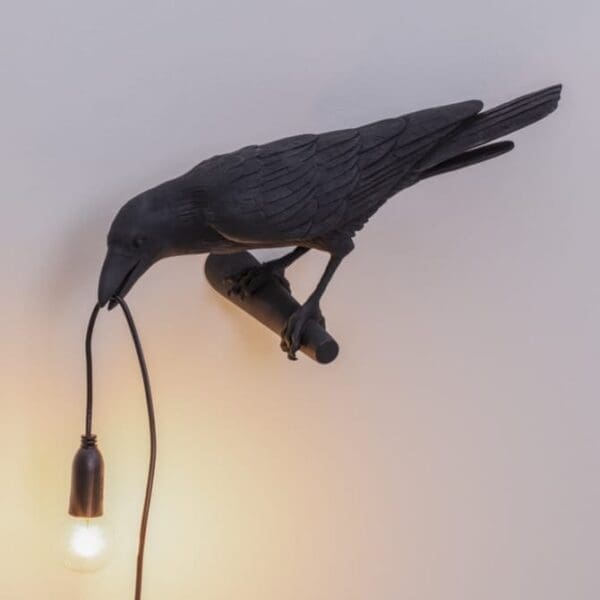 Seletti BIRD LAMP – looking Left outdoor – black