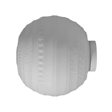 Karman BRAILLE plafoniera - D.25cm H.25cm - bianca