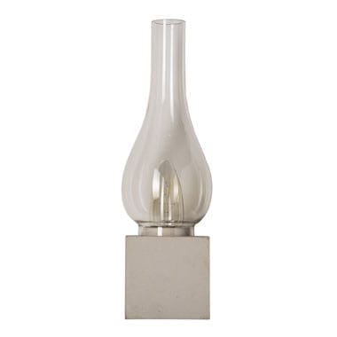 Karman AMARCORD lampada tavolo bianco-trasparente D.12cm H 38cm