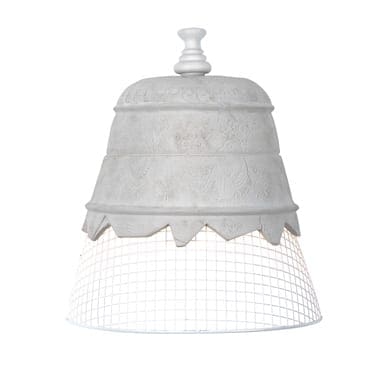 Karman DOMENICA applique bianca rete bianca - cm 35x17.5 h39cm