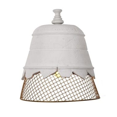 Karman DOMENICA sospensione D.35 bianca rete oro