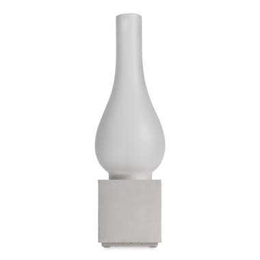 Karman AMARCORD lampada tavolo bianco-fumè -  D.12cm H 38cm
