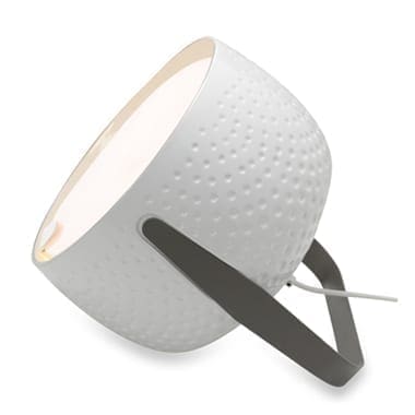 Karman BAG lampada da terra grande bianca texture - cm32x31 H.31 cm