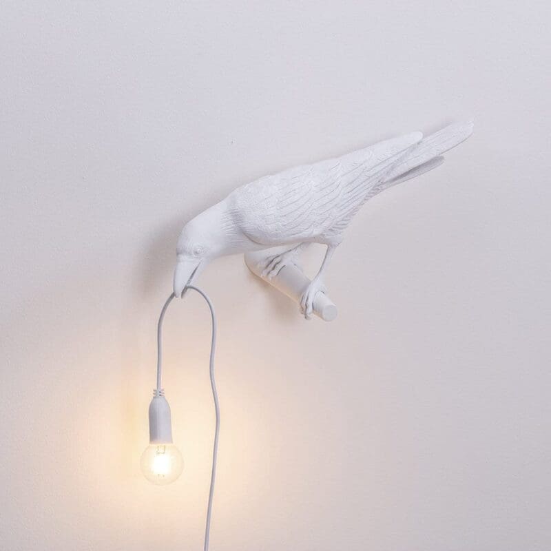 Seletti BIRD LAMP - looking Left indoor – white