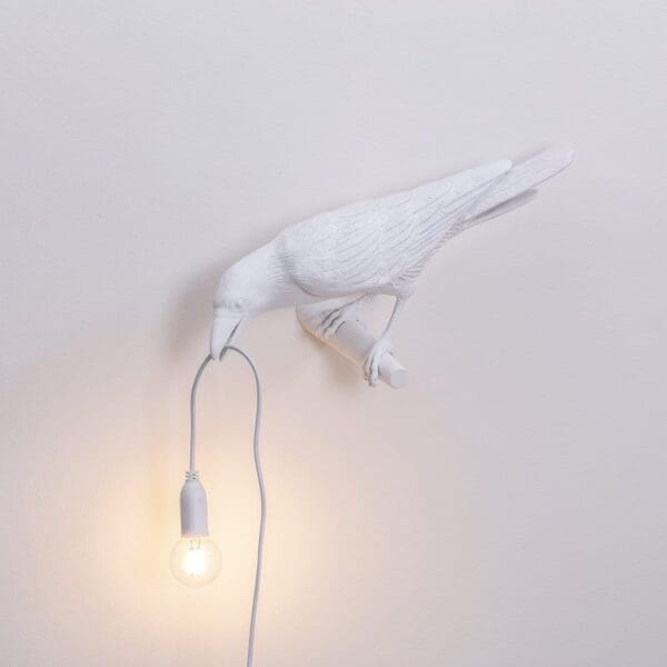 Seletti BIRD LAMP – looking Left outdoor – white