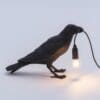 Seletti BIRD LAMP - waiting indoor – black