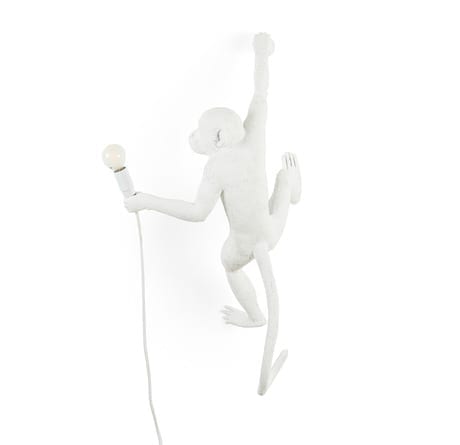 Seletti MONKEY LAMP – hanging right hand indoor – white