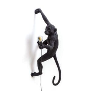 Seletti MONKEY LAMP – hanging right hand outdoor – black