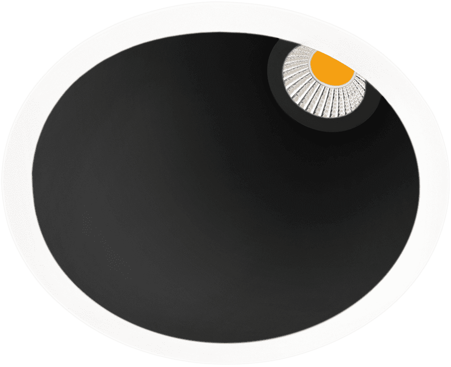 ARKOSLIGHT SWAP L ASIMMETRICO - 7W 2700K Dimmer - bianco-nero