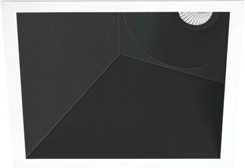 ARKOSLIGHT SWAP SQUARE ASIMMETRICO - 7W 3000K Dimmer - bianco-nero