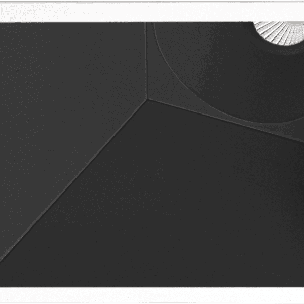 ARKOSLIGHT SWAP SQUARE ASIMMETRICO - SUPERCRI 7W 3000K - bianco-nero