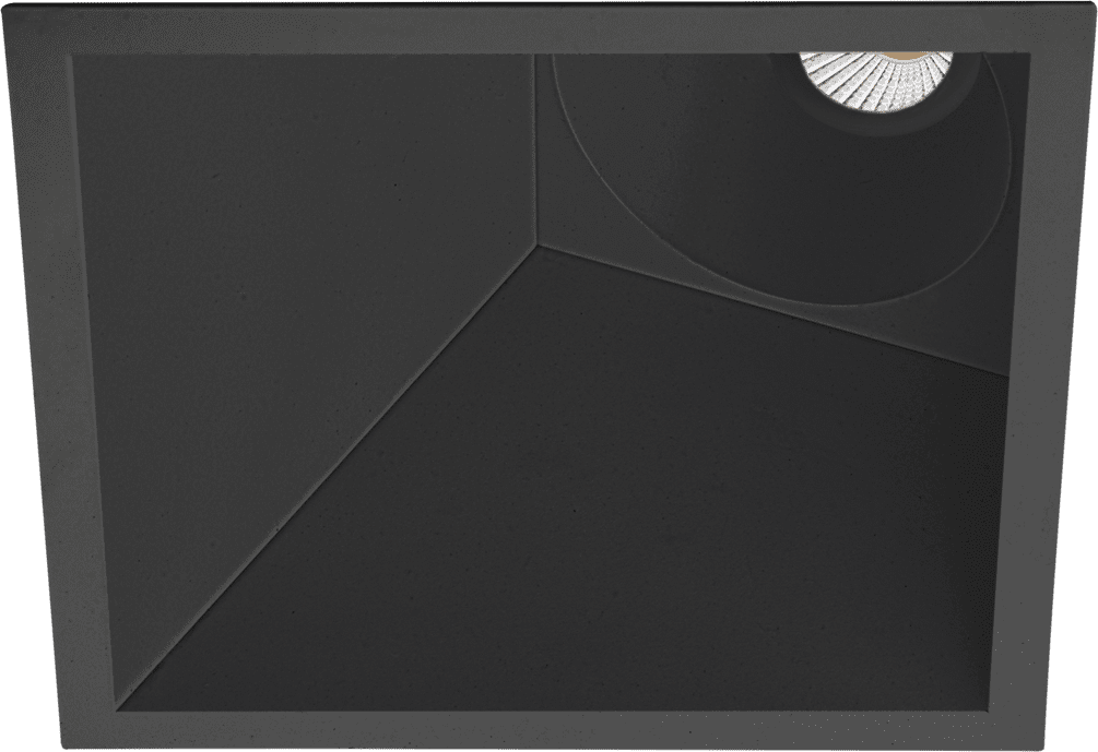 ARKOSLIGHT SWAP SQUARE ASIMMETRICO - 7W 3000K Dimmer - nero