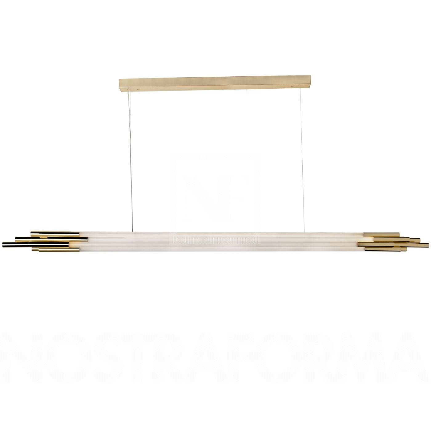 DCW Edition ORG P HORIZONTAL 1600 - vetro opale e alluminio anodizzato