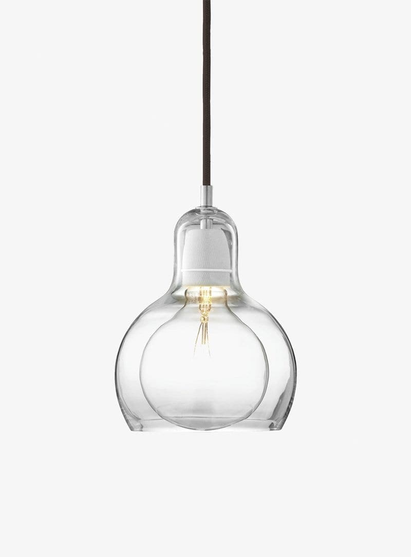 And Tradition MEGA BULB SR2 – vetro silver e cavo nero