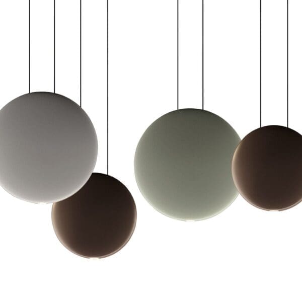 Vibia COSMOS 2515 – verde grigio chiaro e marrone cioccolato