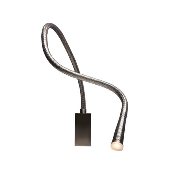 Contardi FLEXILED AP 90cm con interruttore - nickel satinato maglia acciaio intrecciato