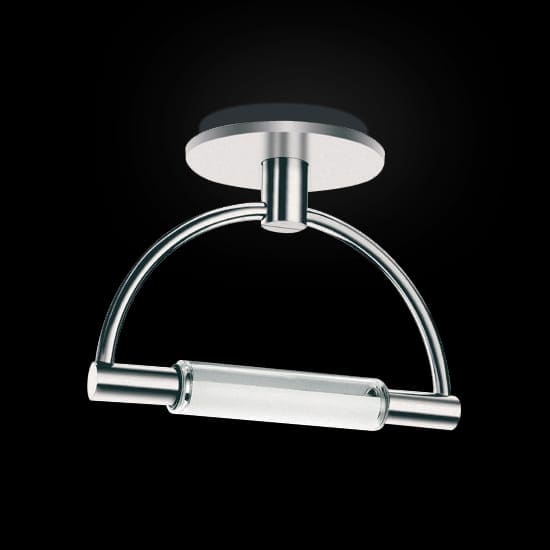 Cini&Nils GRADI minisoffitto LED opalescente – dimmer taglio fase – nichel satinato