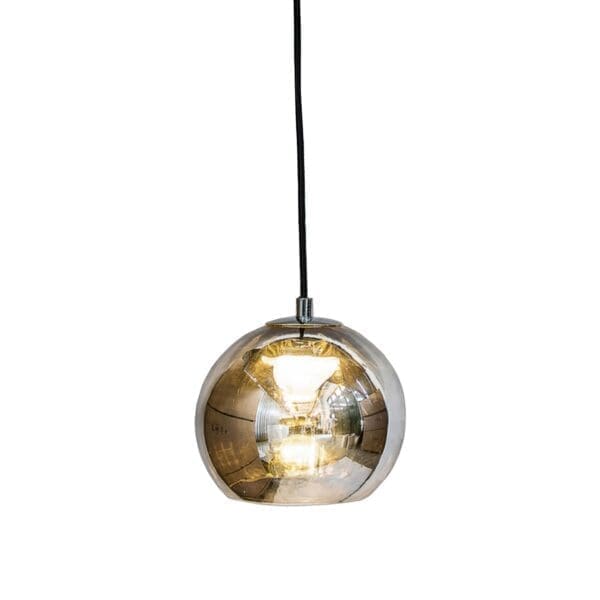 Contardi KUBRIC diffusore + cavo SINGLE D.140cm - Vetro bronzo lucido con interno oro