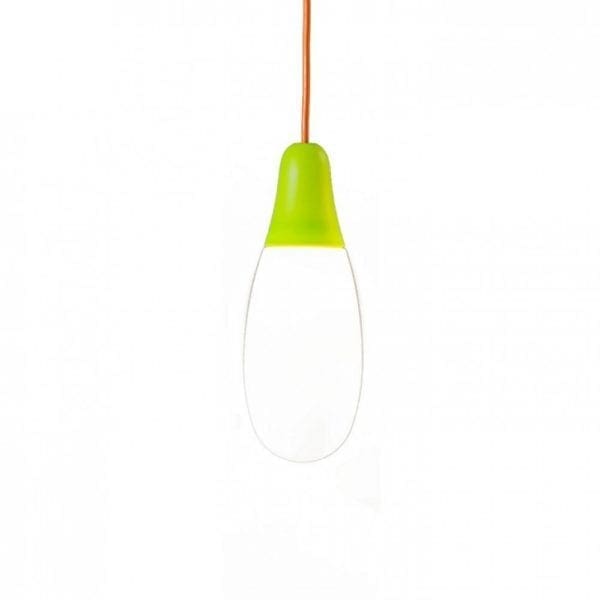Martinelli Luce CIULIFRULI 30857 cavo bianco e borchia 5cm - verde