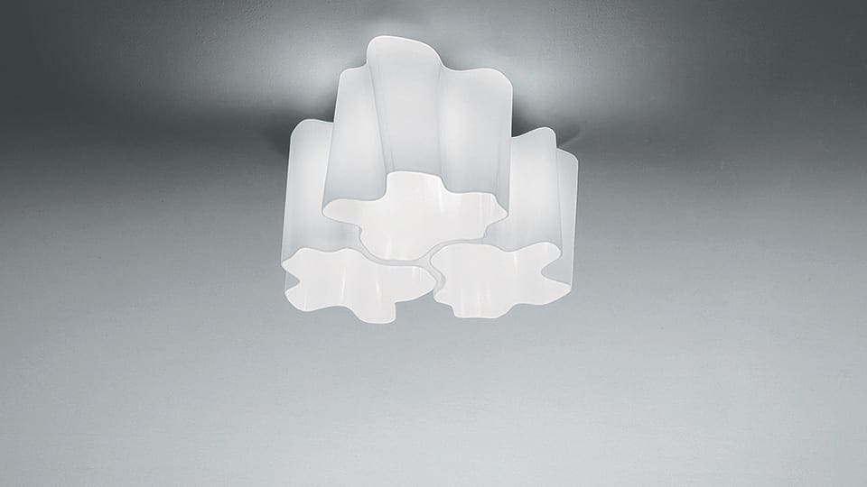 Artemide LOGICO  MICRO CEILING 3x120° - diffusore seta lucido