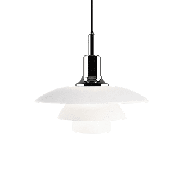 Louis Poulsen PH 3½-3 GLASS sospensione - cromo extra lucido