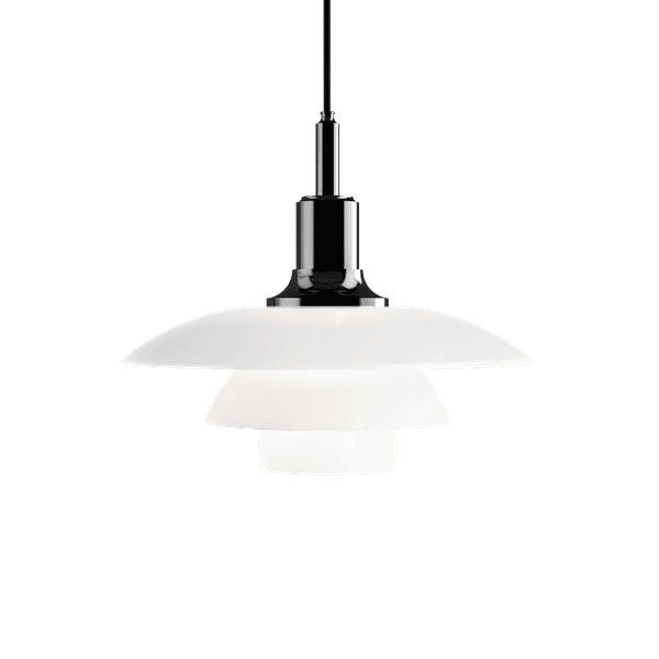 Louis Poulsen PH 3½-3 GLASS sospensione - nero metallizzato