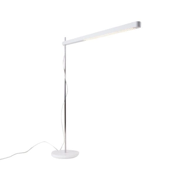 Artemide TALAK PROFESSIONAL TABLE - corpo bianco asta cromo base bianco
