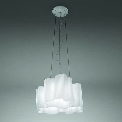 Artemide LOGICO SUSPENSION 3X120° - diffusore seta lucido