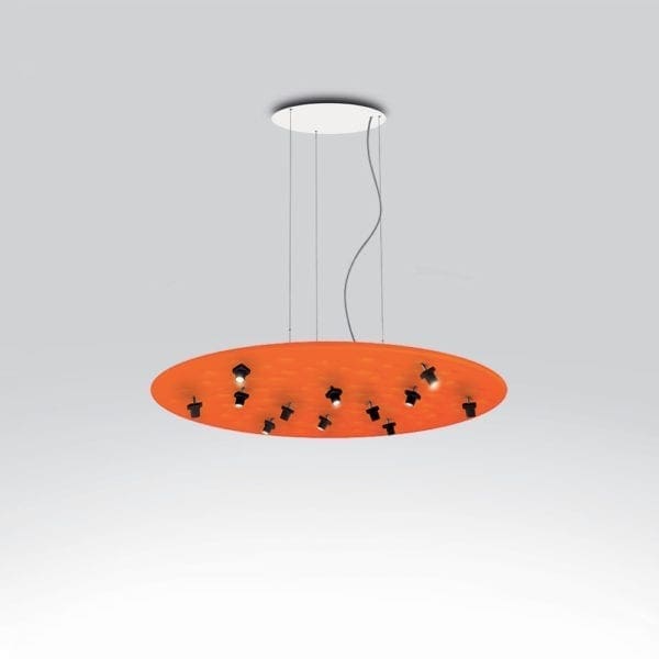 Artemide SILENT FIELD 2.0 LUCE DIRETTA - corpo arancione APP