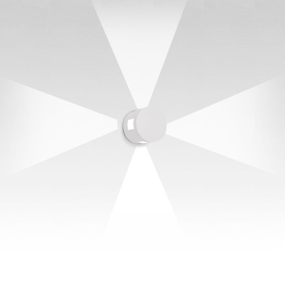 Artemide EFFETTO TONDO 4 FASCI LARGHI - grigio bianco RAL9002