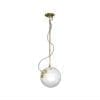Artemide MICONOS SUSPENSION - ottone satinato diffusore cristallo