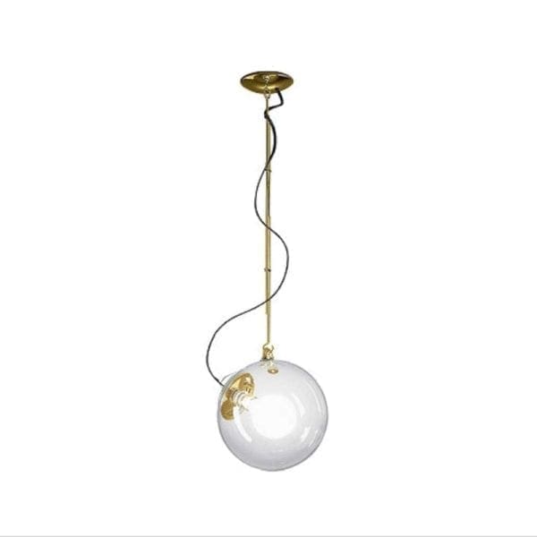 Artemide MICONOS SUSPENSION - ottone satinato diffusore cristallo