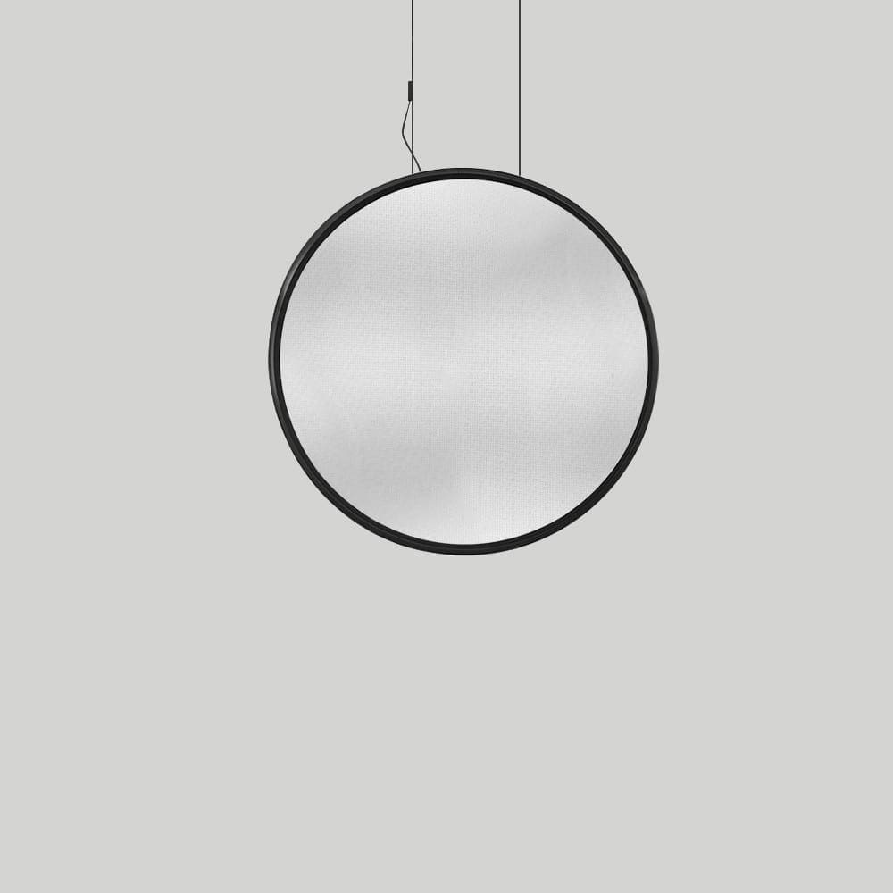 Artemide DISCOVERY VERTICAL 70 SUSPENSION - nero  diffusore trasparente