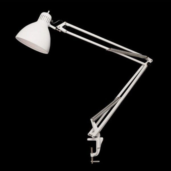 Fontana Arte NASKA  E27 con morsetto - bianco