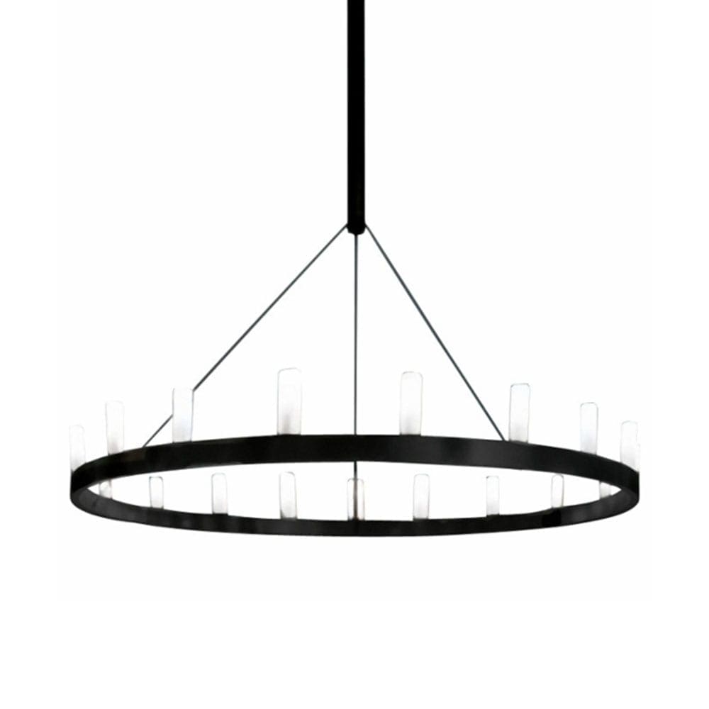 Fontana Arte CHANDELIER media sospensione - nero bianco