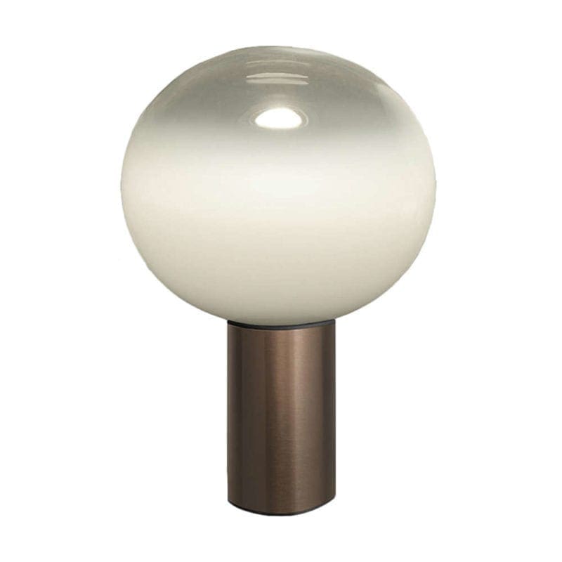Artemide LAGUNA 26 TABLE - diffussore trasparente struttura bronzo satinato