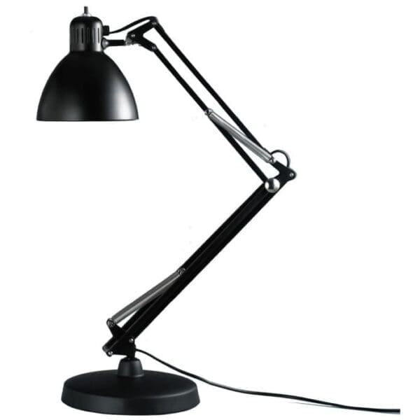 Fontana Arte NASKA  E27 con base tavolo - nero